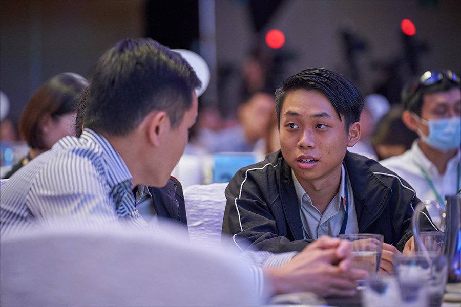 Participants interacting with one another at the IPS Singapore Perspectives 2023: Work on 16 th January 2023.