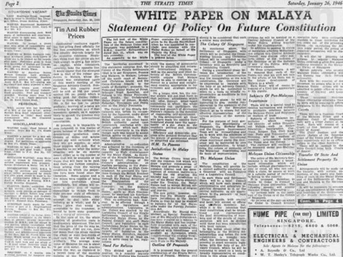 Singapore becomes a separate Crown colony