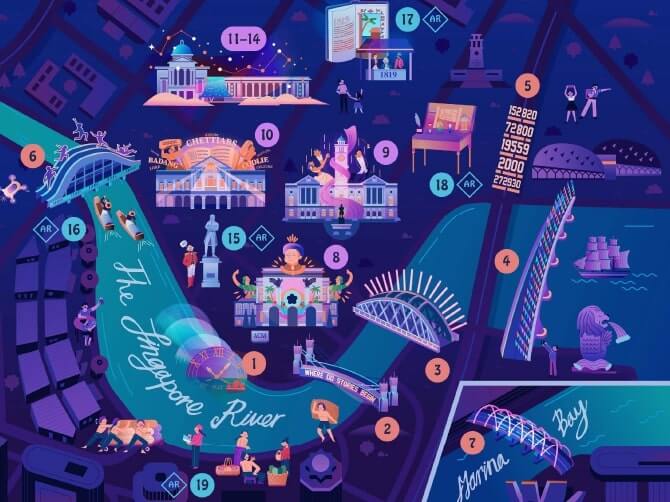Launch of Singapore Bicentennial map